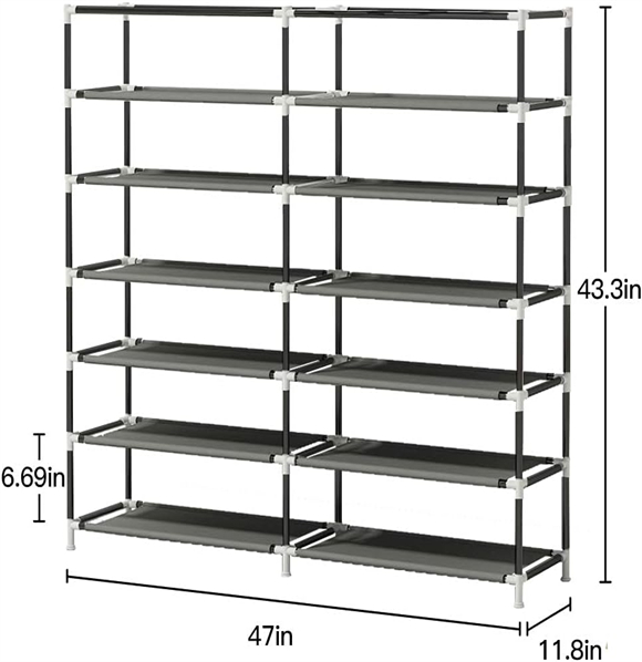 Shoe rack with cover